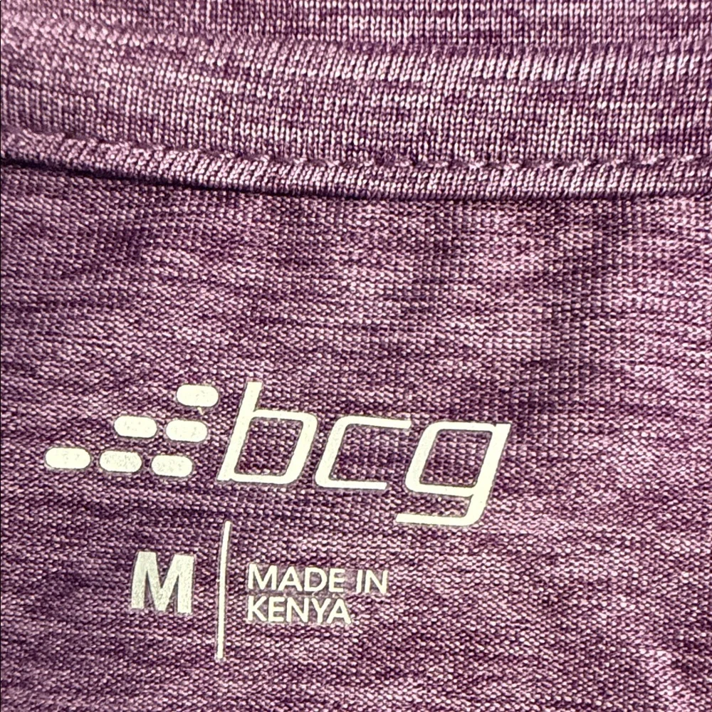 BCG Heathered Purple Long Sleeve Tee - Picture 2 of 5